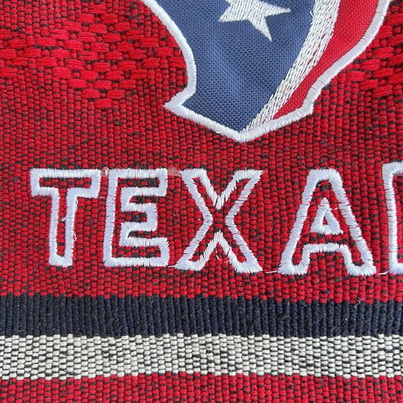 Houston Texans NFL Unisex Mexican Falza Blanket Drawstring Backpack Red / Navy - Picture 3 of 10